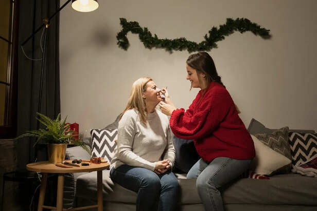 Mother Giving Emotional Advice Before Daughter’s Marriage