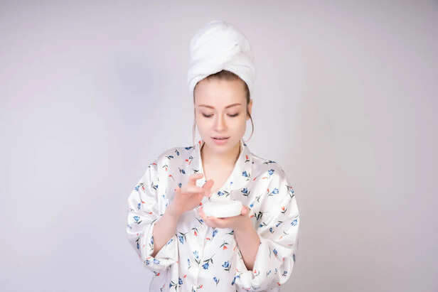 Milk Applied On Dry Hair Naturally
