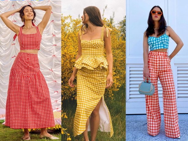 Pinterest | For people nervous about diving headfirst into the trend, a single gingham statement piece is enough.