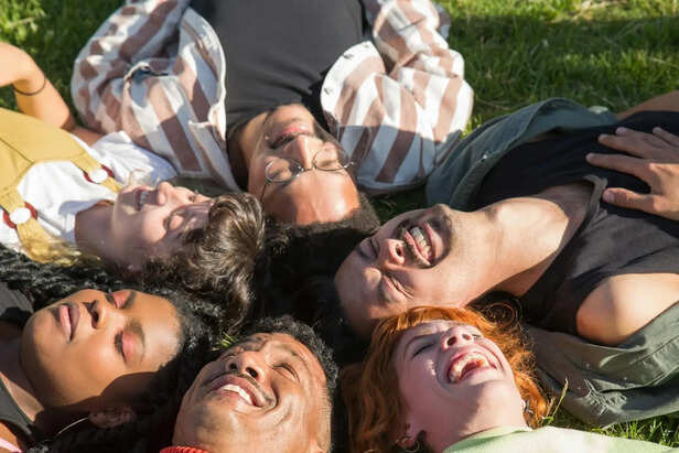 Diverse Group Enjoying Sunny Outdoor Weather