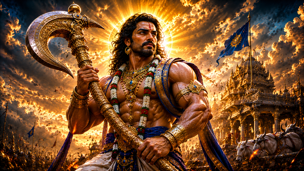 Balaram Ji Holding His Divine Weapon