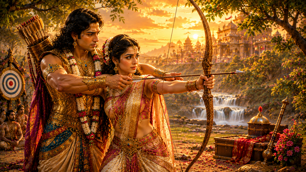 Arjuna Teaching Uttara During Exile