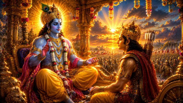 Bhagavad Gita Before Arjuna