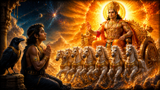 Young Shani Dev Before Surya Dev