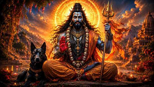 Chanda Bhairav With Radiant Aura