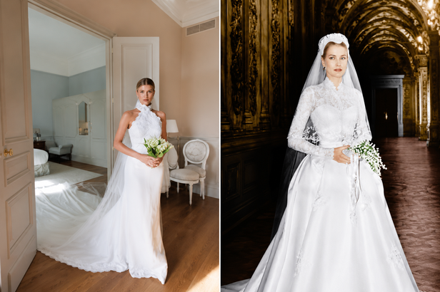 From Dua Lipa to Sofia Richie: How celebrity brides are looking to fashion history instead of chasing new trends?