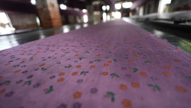 ब्लॉक प्रिंटेड कपड़े