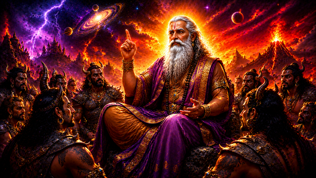 Shukracharya Guiding the Asuras