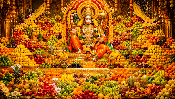 Hanuman in a Special Saturday Alankaram