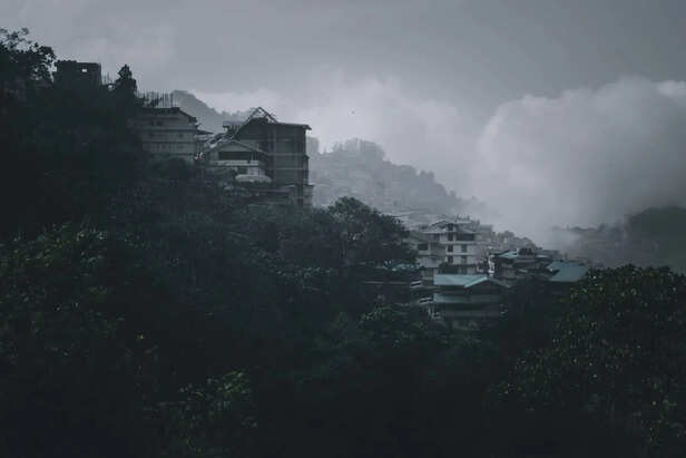Abandoned houses in Kurseong.