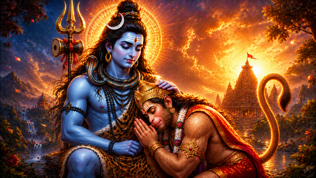 Hanuman and Shiva in Popular Tradition