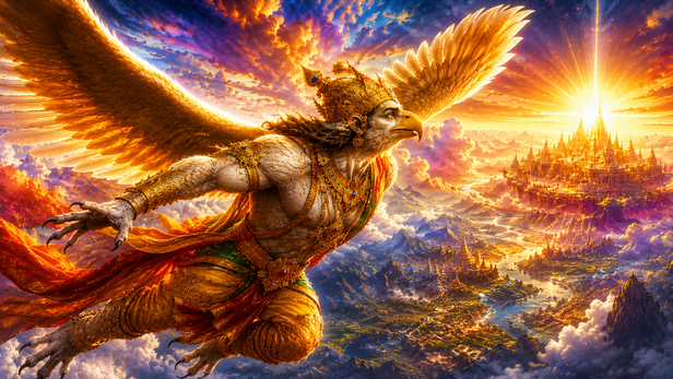 Garuda Soaring Toward Heaven