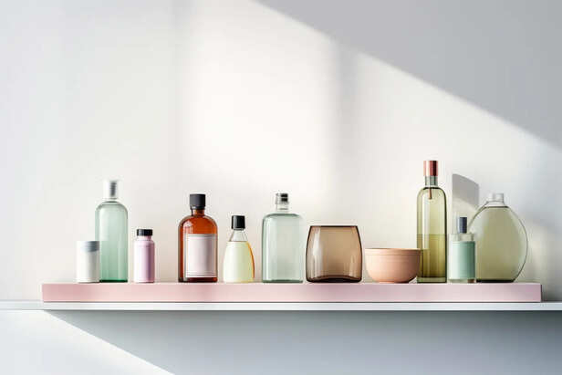 A Crowded Skincare Shelf