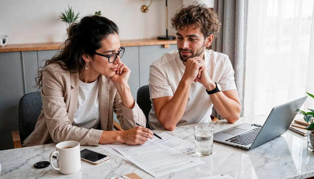 Couple Planning Finances Together