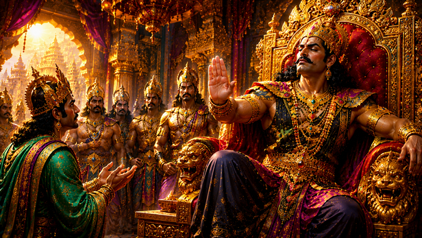 Ravana Ignoring Wise Counsel