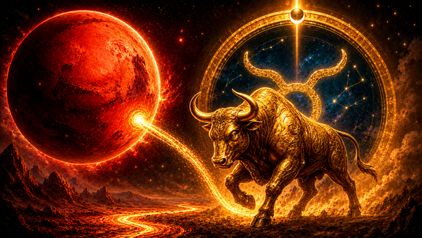 Mars Entering Taurus at Midnight