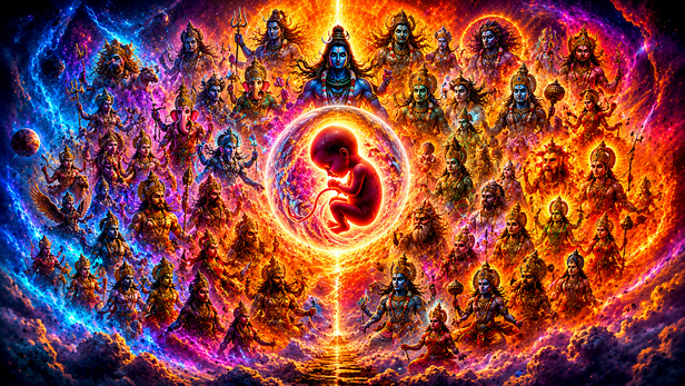 One Unborn Child Became 49 Powerful Gods