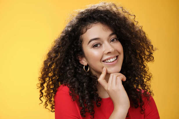 Curly hair