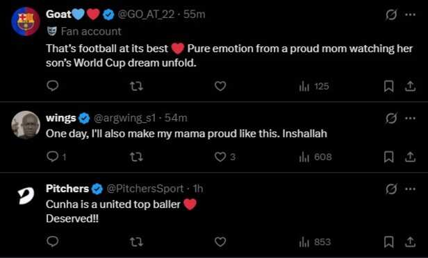 X | Matheus Cunha Scores Twice for Brazil, but His Mum's Emotional Reaction Has Fans Talking