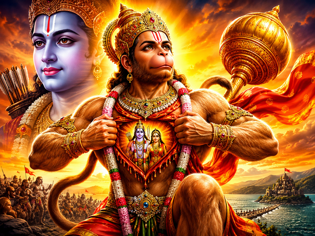 Hanuman as hero