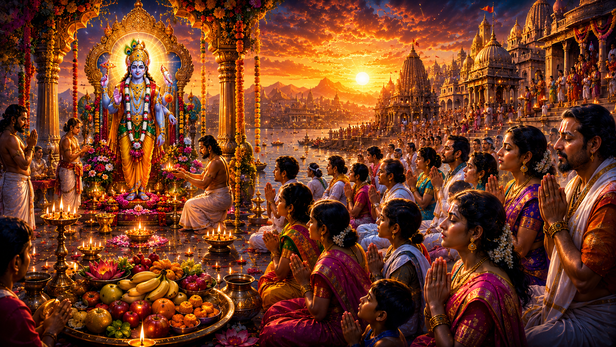 Devotees Observing Nirjala Ekadashi