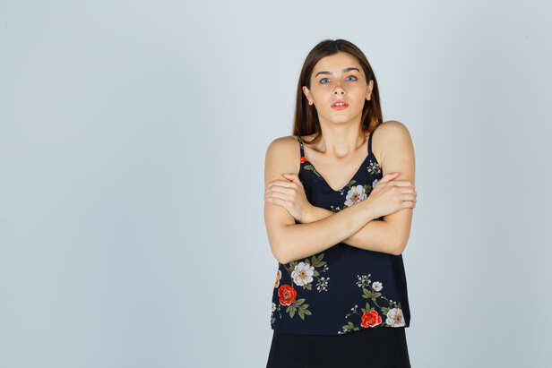 Insecure woman