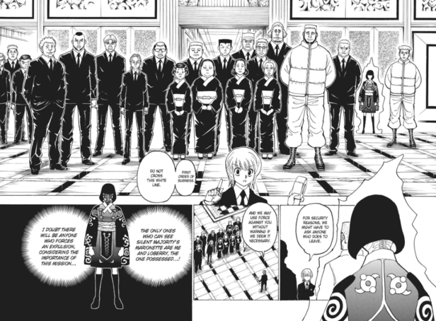 Screenshot taken from Manga | The Succession Contest arc has become one of the most complex storylines in Hunter x Hunter