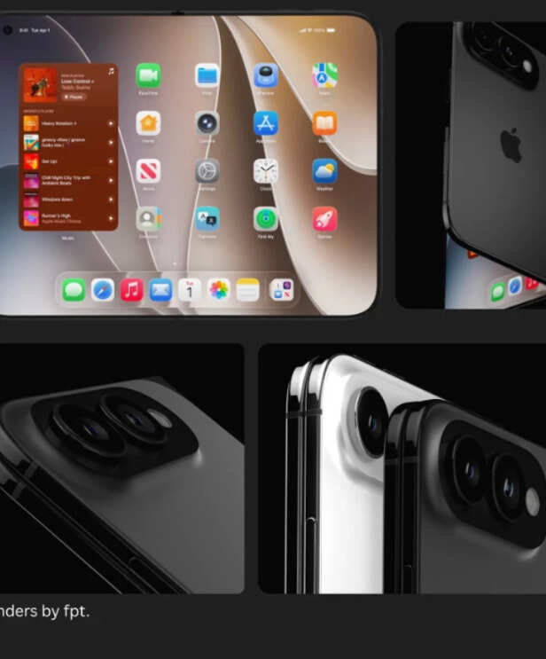 X/@Jon4Lakers |The renders suggest a 5.5 inch outer display paired with a much larger 7.8 inch inner screen that opens almost completely flat