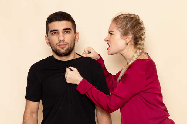 Couple fighting