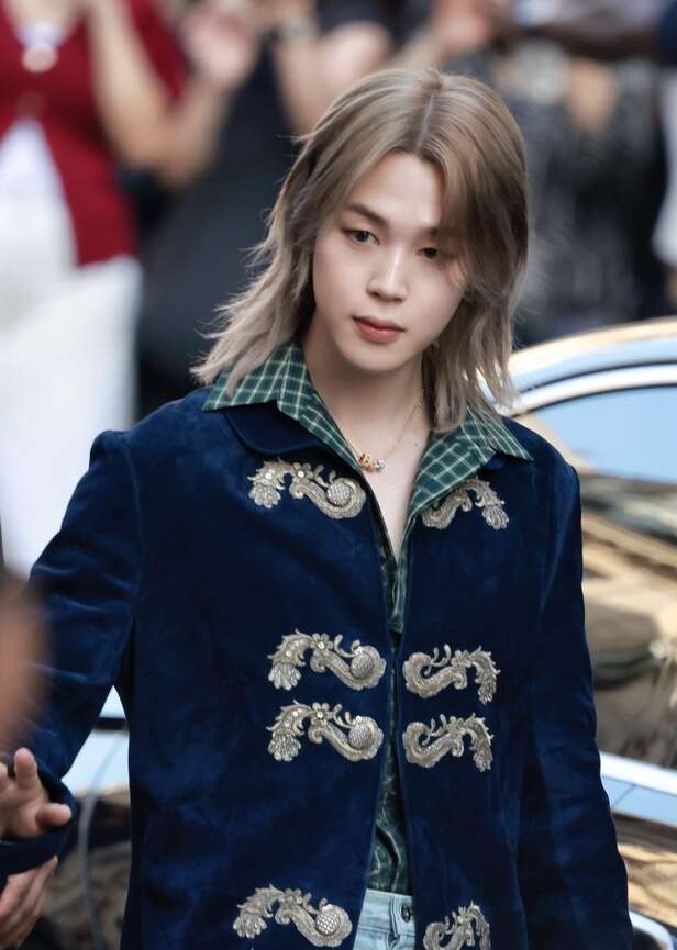 X/@themythofjimin | Jimin became one of the event's most talked-about celebrities.