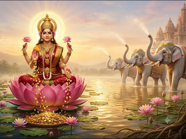Lakshmi's Blessings Flow Through Prosperity and Peace
