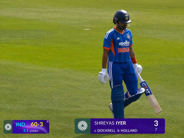 Facebook | A dejected Shreyas Iyer