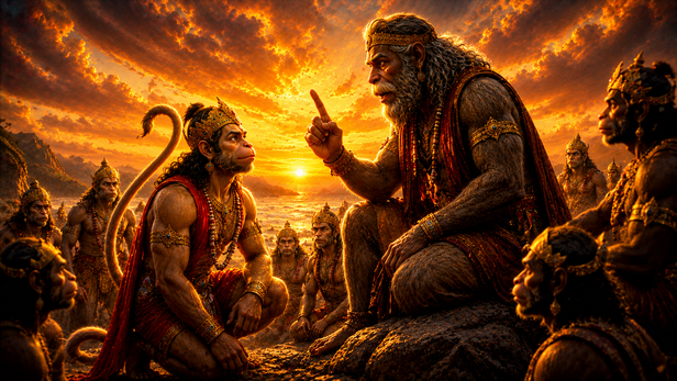 Jambavan Inspires Hanuman Before the Great Journey