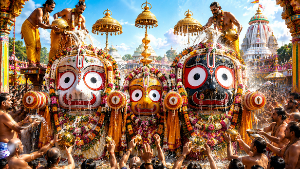 Lord Jagannath During Snana Purnima