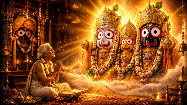 Ganapati Bhatt Receiving Divine Darshan
