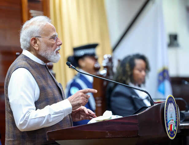 Prime Minister Narendra Modi During a High-Level Government Meeting