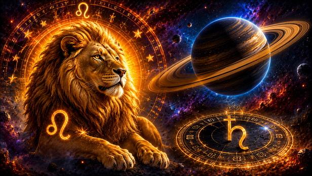 Leo Zodiac Symbol With Saturn's Influence