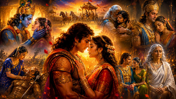 Behind Gandhari and Dhritarashtra's Love