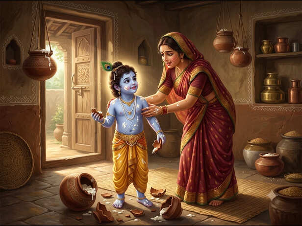 Mother Yashoda's Little Makhan Chor