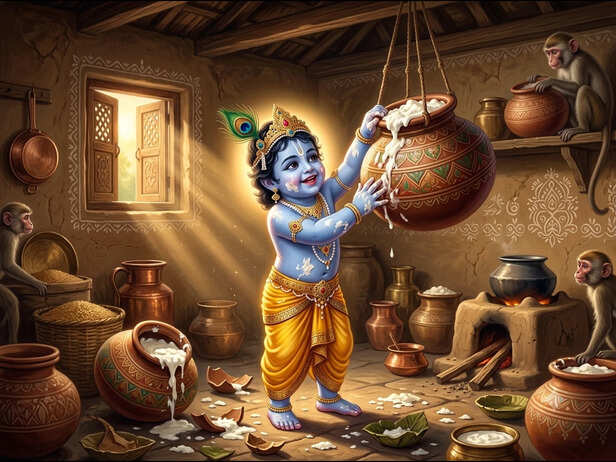 Krishna's Sweet Butter Adventure