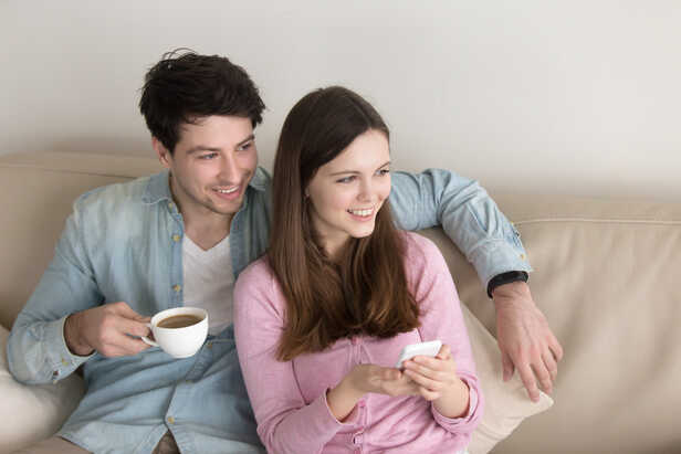 Couple Working Together to Solve a Problem