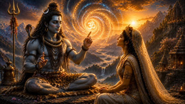Lord Shiva Teaching the Soham Mantra