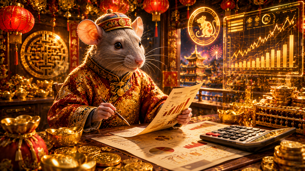 Rat Reviewing Important Financial Decisions