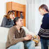 Parent Explaining Something Calmly to a Child
