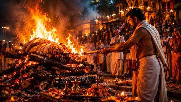 Traditional Hindu Cremation Ritual