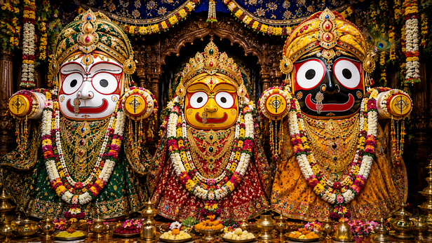 The sacred chariots are assembled entirely with traditional wooden joinery.