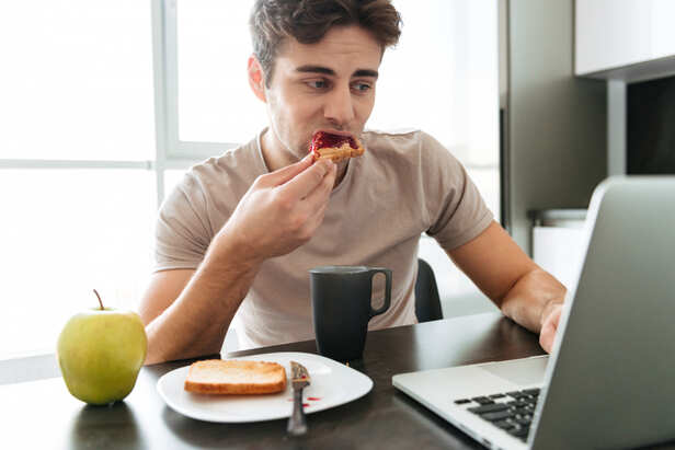 Ambitious Professional During Lunch