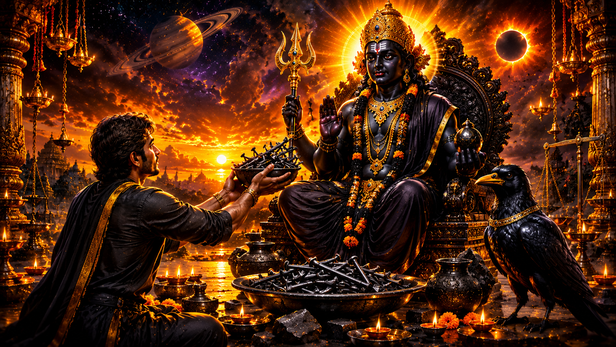 Iron Offered to Shani Dev