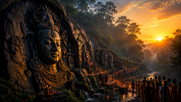 Forgotten Shiva Story Behind Unakoti's Stone Sculptures