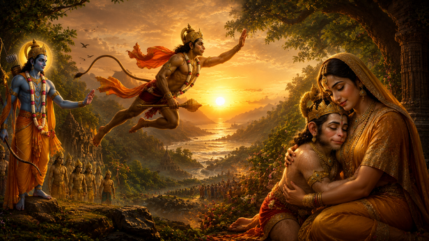 Maa Sita Called Hanuman Her Son